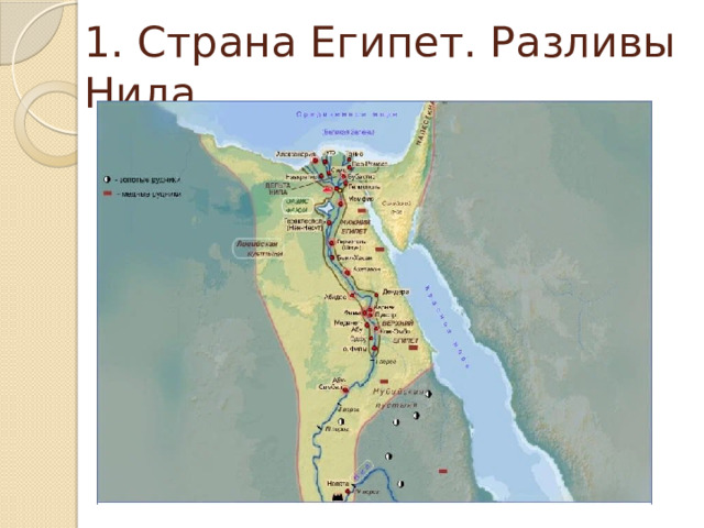 1. Страна Египет. Разливы Нила 