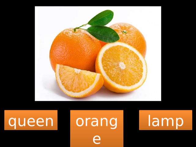 queen orange lamp