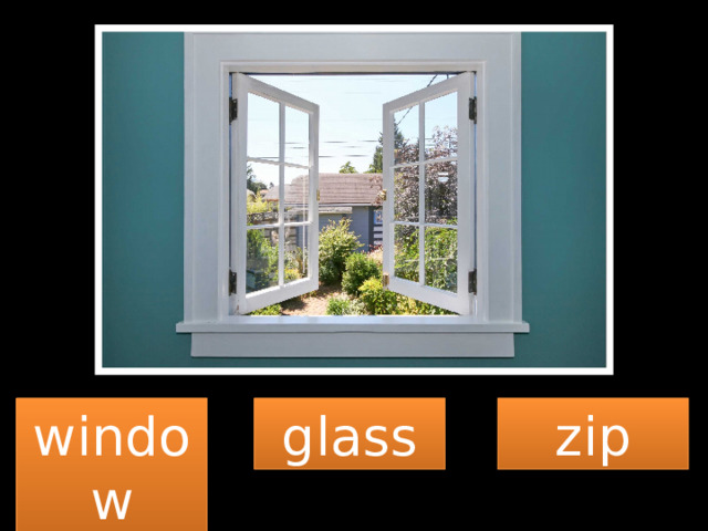 window glass zip