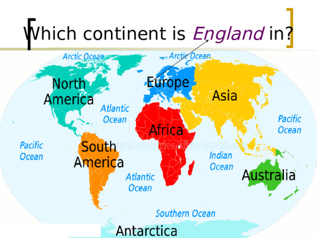 Which continent is England  in? 