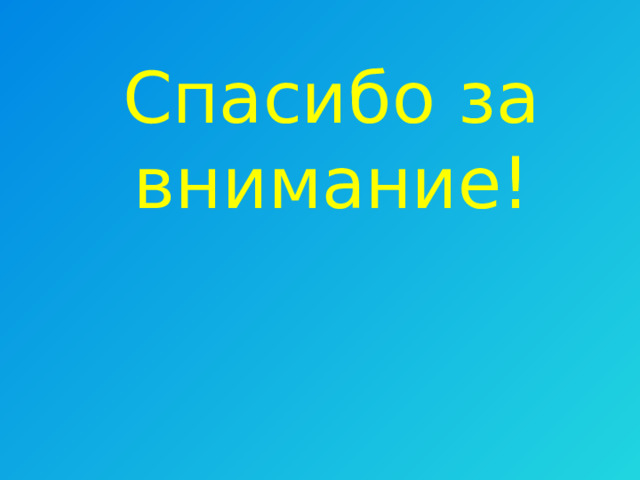  Спасибо за внимание! 
