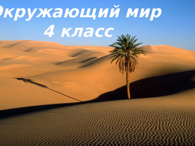 Окружающий мир 4 класс 