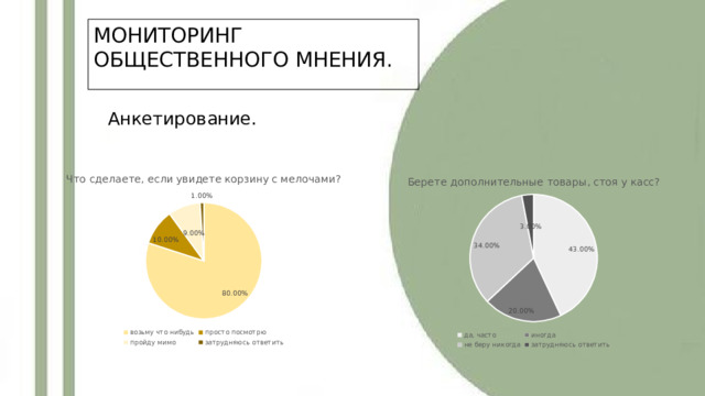 МОНИТОРИНГ ОБЩЕСТВЕННОГО МНЕНИЯ. Анкетирование. 