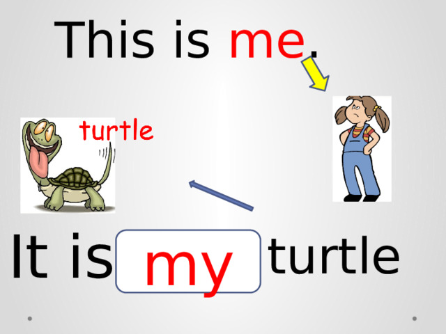This is me . It is turtle my 