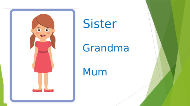 Sister   Grandma   Mum   
