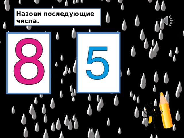 Назови последующие числа. 