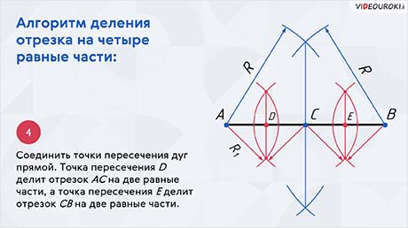 Деление отрезка, угла и окружности на равные части