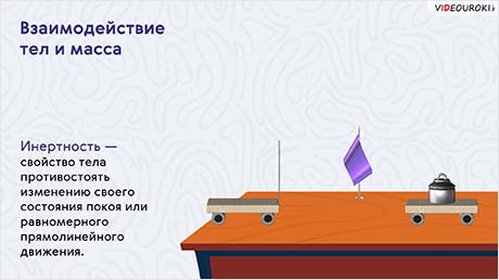 Взаимодействие тел и масса