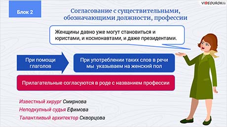 Согласовываем слова в предложении