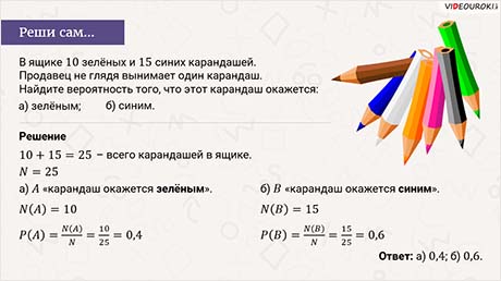 Опыты с равновозможными элементарными событиями