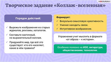 Игры и упражнения для воображения и создания необычных образов