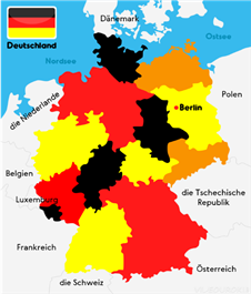 Die geografische Lage Deutschlands