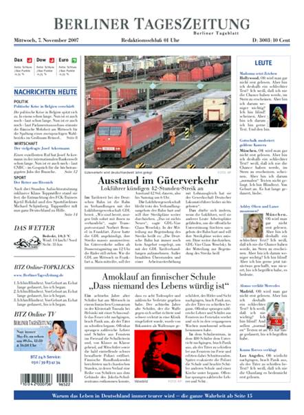 Die deutschen Zeitungen und Zeitschriften