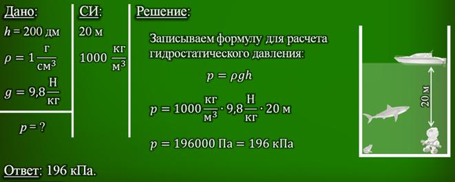 Определите среднюю силу давления действующую на стенку аквариума длиной 25 см и высотой 20 см