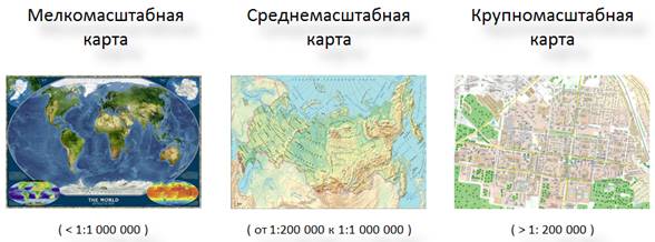 К группе мелкомасштабных карт относится карта масштаба 1 2000