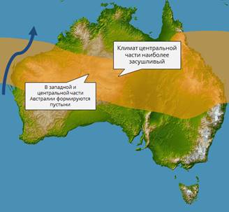 Климатическая карта австралии