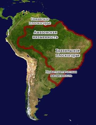 Географическое положение амазонской низменности по плану 6 класс география