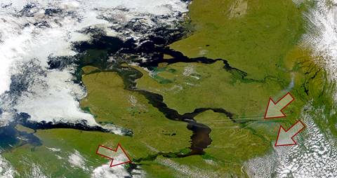 Озера евразии протяженностью свыше 2500 км. Енисей впадает в Карское море. Евразия 50 впадающих рек в 4 окна на.