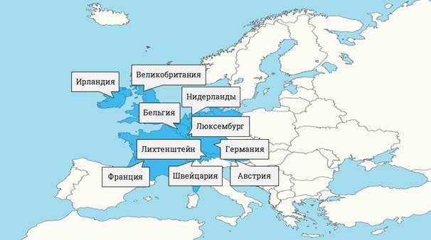 Образные названия стран европы