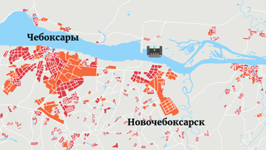 Карта города новочебоксарск