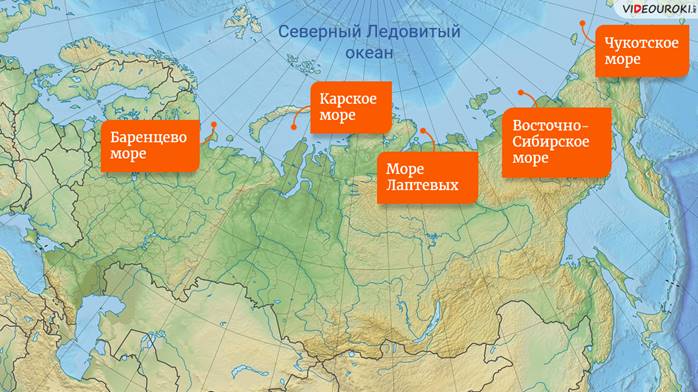 Карта морские границы россии