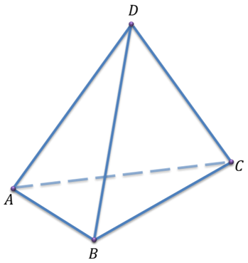На рисунке 105 изображен тетраэдр