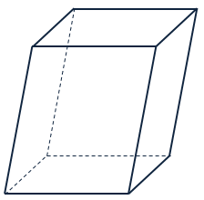 Как нарисовать наклонный параллелепипед