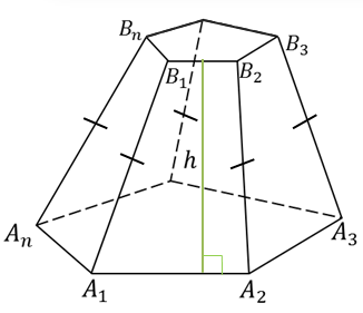 Чертеж правильной усеченной пирамиды