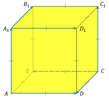 На рисунке изображен куб abcda1b1c1d1