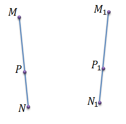 При движении прямые переходят в прямые. Отображение отрезка на отрезок. При движении отрезок отображается на. При движении отрезка отображается на отрезок. Теорема при движении отрезок отображается на отрезок.