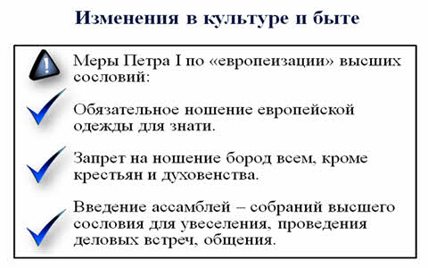 Изменения в жизни горожан при петре. Перемены в культуре и быте при Петре 1. Изменения в быту при Петре 1 кратко. Перемены в культуре и быте при Петре 1 таблица.