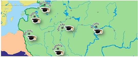 Империя 19. Университеты России 19 века карта. Карта университетов Российской империи. Учебные округа Российской империи. Карта учебных округов при Александре 1.