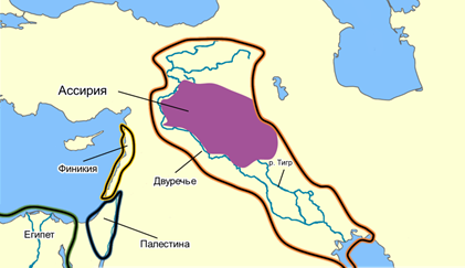 Реки протекающие по территории ассирии