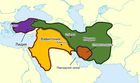 Персидский поход карта