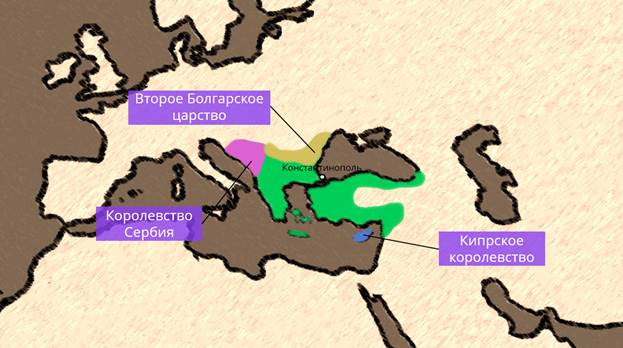 2 болгарское царство карта