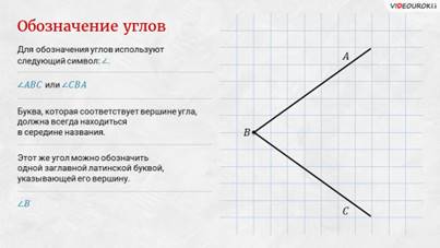 Какое обозначение угла изображенного на рисунке является неверным