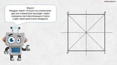 Проверь является ли прямая на рисунке осью симметрии прямоугольника согни рисунок