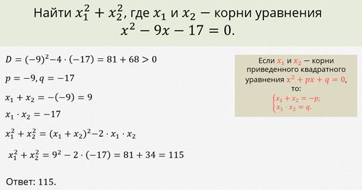 Теорема виета картинки