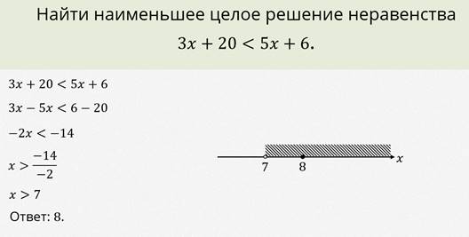 Найди наименьшее целое