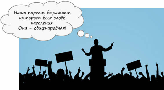 классовая партия по отношению к власти