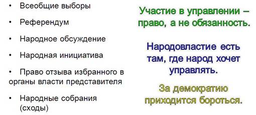 Демократия требуется не для хорошего управления план текста