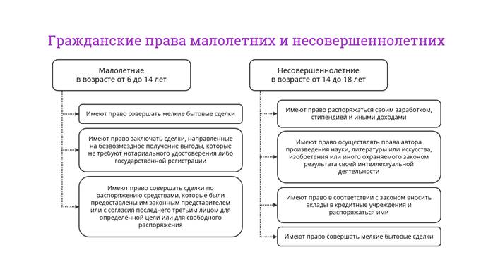 Дееспособность несовершеннолетних план егэ обществознание