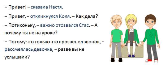 К какому рисунку по вашему мнению относится каждая реплика диалога французский