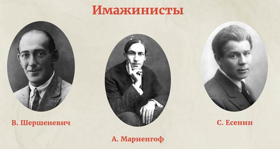 Имажинисты. Есенин Ивнев Мариенгоф Шершеневич. Есенин, Мариенгоф, имажинисты.