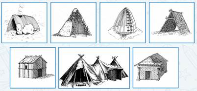 Жилище строй. Жилища шалашного типа Мальта.